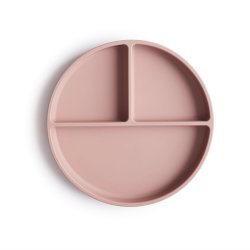 Mushie Silikone Tallerken Blush