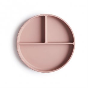 Mushie Silikone Tallerken Blush