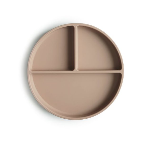 Mushie Silikone Tallerken Neutral