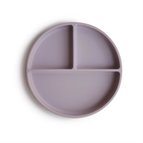Mushie Silikone Tallerken Soft lilac
