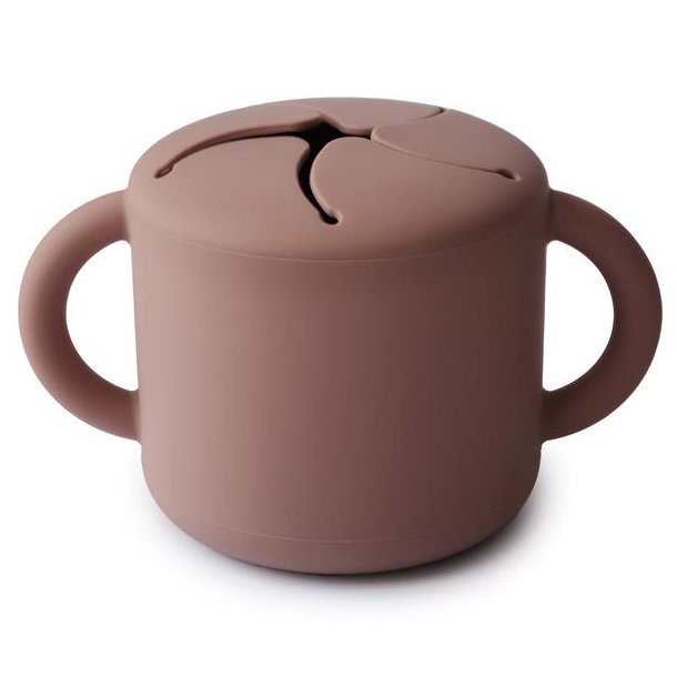 Mushie Snack Cup Cloudy Mauve