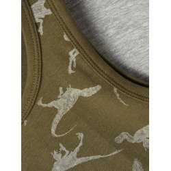 Name It Undertrjer 2-pak Tank Top Olive Night Dino