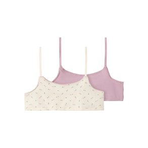 Name It Bralette 2-pak Short Strap Top Floral Buttercream