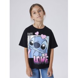 Name It T-shirt Kids SS Fora Stitch Black
