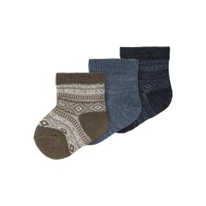 Name It Sokker Wak Uld 4-pak Blue Graphite