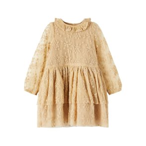 Lil' Atelier Kjole Roa Tulle Warm Sand