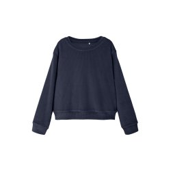 Name It Bluse Veloa Velvet Short Top Dark Sapphire