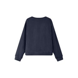 Name It Bluse Veloa Velvet Short Top Dark Sapphire