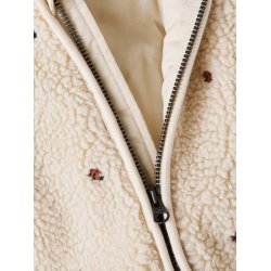 Lil' Atelier Jakke Baby Nalo Mariehne Sherpa Loose Sand Shell  