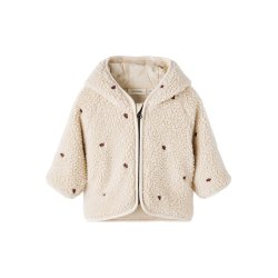 Lil' Atelier Jakke Baby Nalo Mariehne Sherpa Loose Sand Shell  