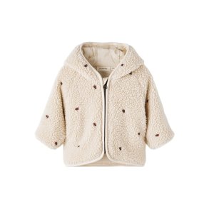 Lil' Atelier Jakke Baby Nalo Mariehne Sherpa Loose Sand Shell  