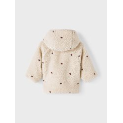 Lil' Atelier Jakke Baby Nalo Mariehne Sherpa Loose Sand Shell  