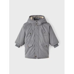 Lil' Atelier Vinterjakke Golan Long Quiet Shade