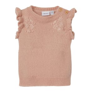 Name It Strik Vest Slipover Nemine Rose Smoke