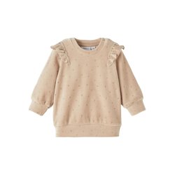 Name It Sweatshirt LS Noya Velour Oxford Tan