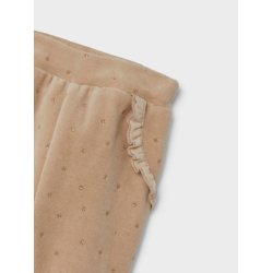 Name It Sweatpants Noya Velour Oxford Tan