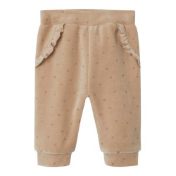 Name It Sweatpants Noya Velour Oxford Tan