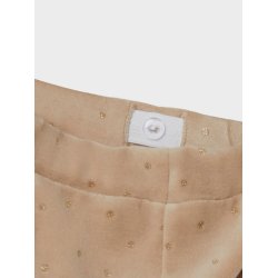 Name It Sweatpants Noya Velour Oxford Tan