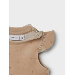 Name It Kjole Noya Velour Spencer Oxford Tan