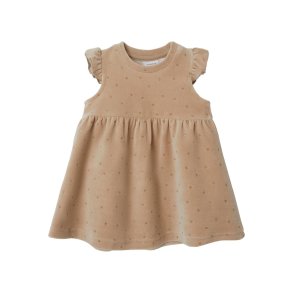 Name It Kjole Noya Velour Spencer Oxford Tan