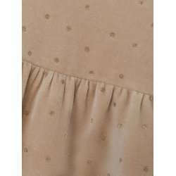 Name It Kjole Noya Velour Spencer Oxford Tan