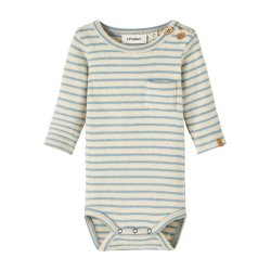 Lil' Atelier Body LS Geo Slim Smoke Blue