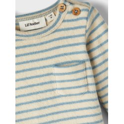 Lil' Atelier Body LS Geo Slim Smoke Blue