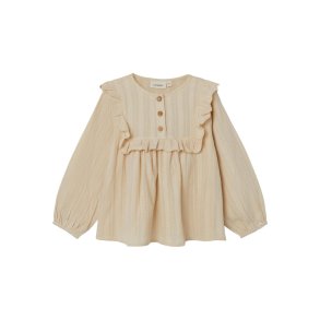Lil' Atelier Bluse LS Foya Loose Wood Ash