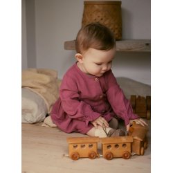 Lil' Atelier Kjolebody LS Heather Dry Rose