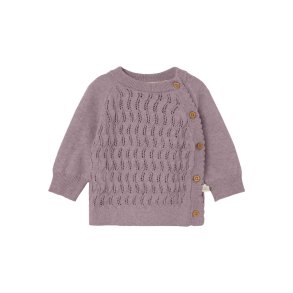 Lil' Atelier Bluse LS Strik Nina Wrap Quail
