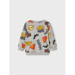 Name It Sweatshirt LS Solo Superfriends Grey Melange