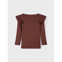 Lil' Atelier Bluse LS Rachel Slim Top Rum Raisin