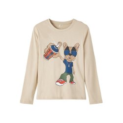 Name It Bluse LS Mikkel Oxford Tan