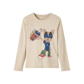 Name It Bluse LS Mikkel Oxford Tan