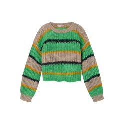 Name It Bluse Strik LS Subia Short Loose Irish Green