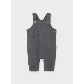 Lil' Atelier Smkbukser Dolie Loose Overall Quiet Shade