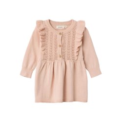 Lil' Atelier Kjole LS Strik Lara Rose Dust