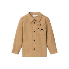 Name It Skjorte LS Rebam Bone Brown