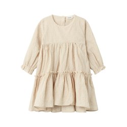Lil' Atelier Kjole LS Rumina Wood Ash
