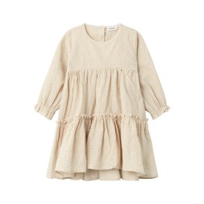 Lil' Atelier Kjole LS Rumina Wood Ash