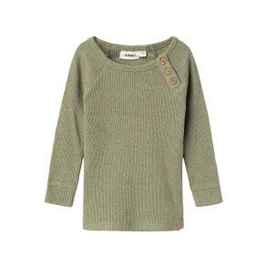Lil' Atelier Bluse LS Sophio Slim loden Green