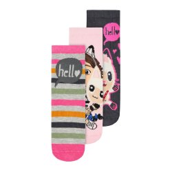 Name It Sokker 3-pak Ambre Gabby Parfait Pink