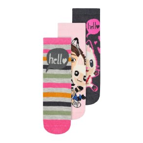 Name It Sokker 3-pak Ambre Gabby Parfait Pink
