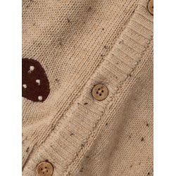 Lil' Atelier Cardigan LS Strik Galto Warm Sand