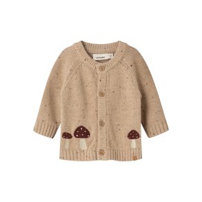 Lil' Atelier Cardigan LS Strik Galto Warm Sand