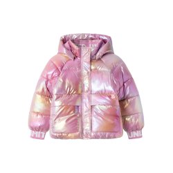 Name It Puffer Jakke Malan Foil Moonlite Mauve