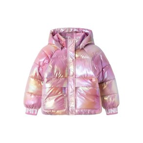 Name It Puffer Jakke Malan Foil Moonlite Mauve