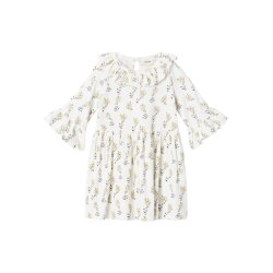 Lil' Atelier Kjole 3/4 Gavo Loose Coconut Milk