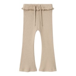 Lil' Atelier Bukser Sophia Slim Bootcut Leggins Travertine