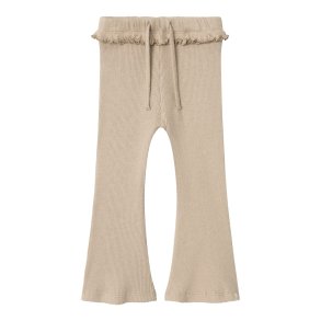 Lil' Atelier Bukser Sophia Slim Bootcut Leggins Travertine